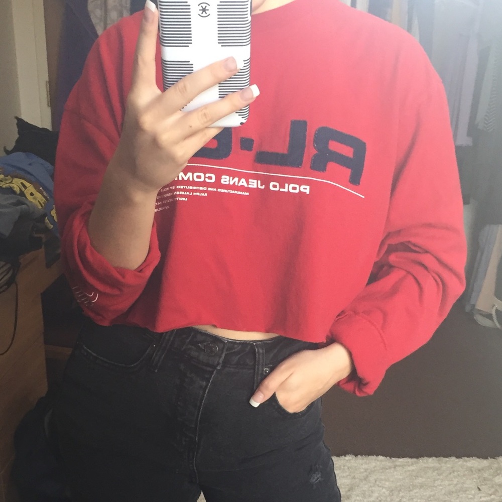 Ralph Lauren Vintage Cropped Long Sleeve Shirt